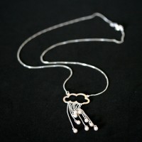 Silver necklace with 925 Cloud with Pearls