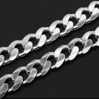 Necklace Silver Loops 70 cm 14mm
