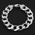 Bracelet Silver Loops 15 mm / Length 20 cm