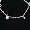 Berloque 925 Silver Bracelet with Zirconia Stone and Pearl