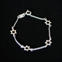 925 Silver Bracelet with Star Leaked