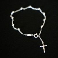 925 Silver Bracelet 22cm Sacred Heart of Jesus