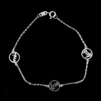 925 Silver Bracelet Happiness 14 / 20cm