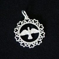925 Silver Pendant Sacred Holy Spirit