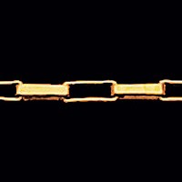 Oro amarillo 18K Cadena de Venecia una longitud de 50 cm / 1.0 mm