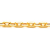 Chain Links Regular 18k Yellow Gold Small 50 cm / 0.8 mm