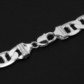 Necklace Silver links 50 cm 14mm