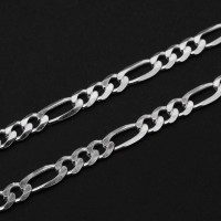 Necklace Silver Fgaro 70 cm / link 4mm