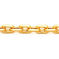 Chain Links Regular 18k Yellow Gold Small 50 cm / 1.0 mm