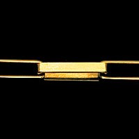 Oro amarillo 18K Cadena de Venecia una longitud de 50 cm / 1,6 mm
