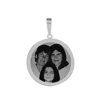 Steel pendant for recording picture 11 mm