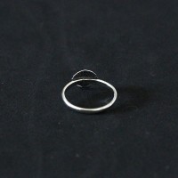 925 Silver Ring Falange Mini Aged Shell
