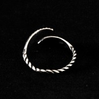 925 Silver Ring Aged Adjustable Sheet