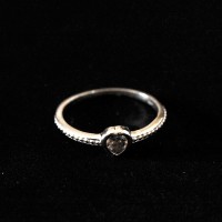 925 Silver Heart Zirconia Ring