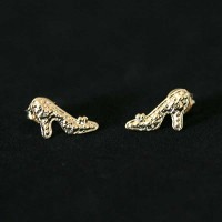 Semi Earring Jewelry Gold Plated Shoe