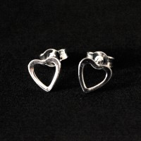 925 Silver Earring Heart Earrings