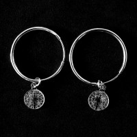 925 Silver Earring Hoop Sao Bento Grande