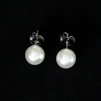 316L Stainless Steel Earring with Medium Pearl