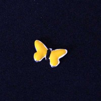 Mariposa amarilla de plata secreto aficionado a 925 Momentos de la Vida Capsula