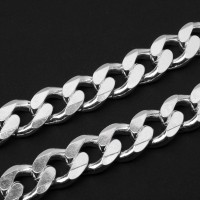 Necklace Silver Loops 60 cm 18mm