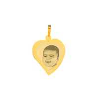 Gold pendant for recording picture 31 mm x 27 mm / 12 g