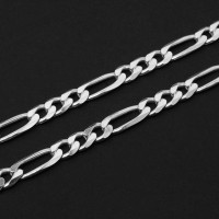 Collar de Plata Figaro 50 cm / link 5mm