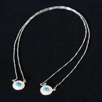 Silver Necklace 925 Silver Eye Scapular 60cm