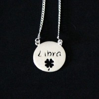925 Sterling Silver Necklace Scapular Sign Libra 70cm