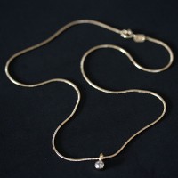 Choker Necklace Semi Jewelry Gold Plated light bulb 45cm