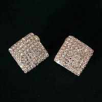 Earring Semi Jewelry Gold Plated With Zirconia Stones