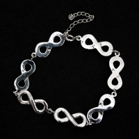 925 Infinity Silver Bracelet 18cm