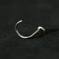 Nostril piercing 316L Surgical Steel 0.5mm x 7mm Moon