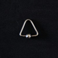 Captive Piercing Triangle Steel Surgical 1.2mm x 10mm
