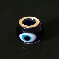 Pingente Prata 925 Olho Grego Azul para Pulseira Momentos de Vida