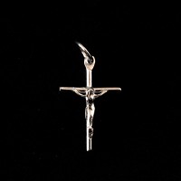 Silver 925 Cross Pendant with Christ