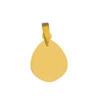 Gold pendants for recording picture 15.2 mm x 13.8 mm