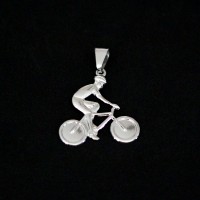 Ciclista colgante de acero