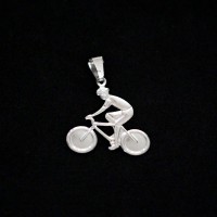 Ciclista colgante de acero