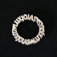 925 Silver Pendant with Mandala Custom Names
