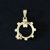 Pendant Semi Jewelry Gold Plated Chemical Engineering