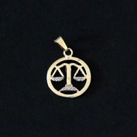 Pendant Semi Jewelry Gold Plated Right