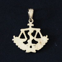 Pendant Semi Jewelry Gold Plated Nutrition