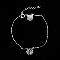 925 Sterling Silver Bracelet Saint Benedict 18 / 20cm