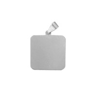 Pendants of Steel for recording picture  20 mm x 20 mm / 6 g