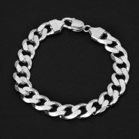Bracelet Silver Loops 12 mm / Length 22 cm