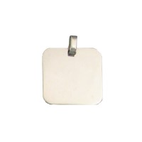 White gold pendants for recording picture 12 mm x 12 mm / 0.75 g