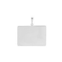 White gold pendants for recording picture 9.6 mm x 13.5 mm / 0.65 g