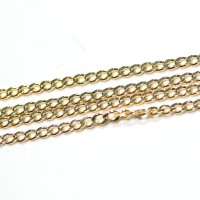 Chain Gold Plated Grumet 50cm / 3.0mm