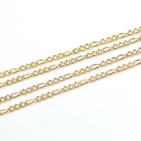Chain Gold Plated Grumet 3x1 50cm / 2.0mm