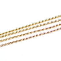 Cadena chapados en oro de cola de rata 50cm / 2.0 mm